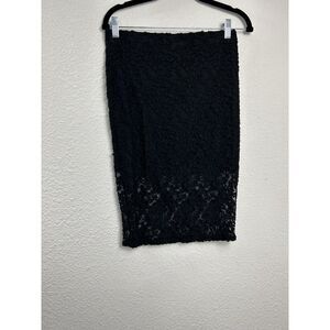 Crush By ABC Family Black Lace Skirt‎ Lined Size M